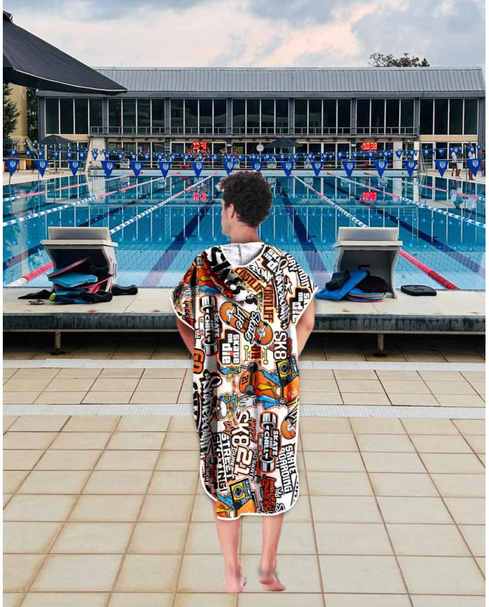 Unisex Havlu Panço - Hızlı Kuruyan Kapüşonlu Bornoz | Sporsuit