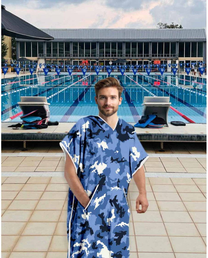 Unisex Havlu Panço - Hızlı Kuruyan Kapüşonlu Bornoz | Sporsuit