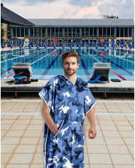 Unisex Havlu Panço - Hızlı Kuruyan Kapüşonlu Bornoz | Sporsuit