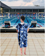 Unisex Havlu Panço - Hızlı Kuruyan Kapüşonlu Bornoz | Sporsuit