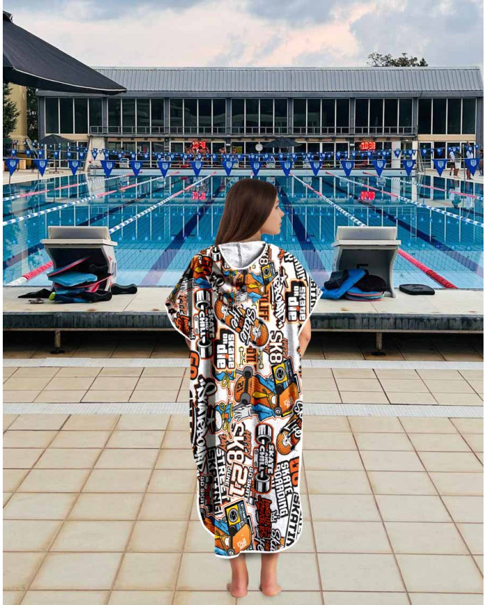 Unisex Havlu Panço - Hızlı Kuruyan Kapüşonlu Bornoz | Sporsuit