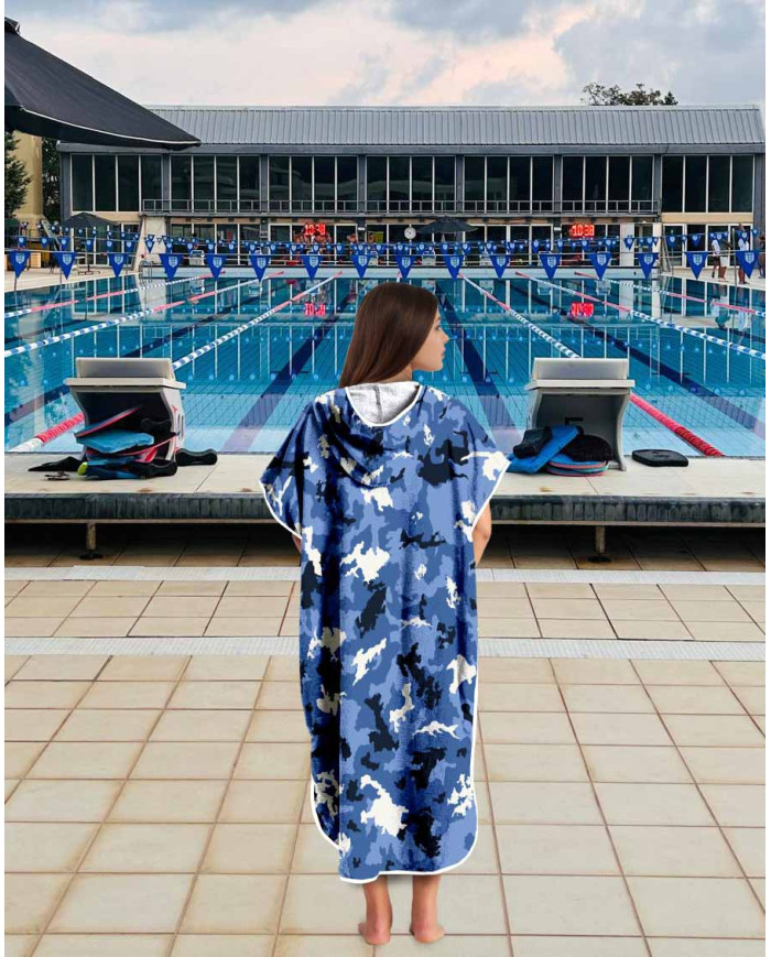 Unisex Havlu Panço - Hızlı Kuruyan Kapüşonlu Bornoz | Sporsuit