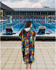 Unisex Havlu Panço - Hızlı Kuruyan Kapüşonlu Bornoz | Sporsuit