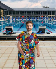 Unisex Havlu Panço - Hızlı Kuruyan Kapüşonlu Bornoz | Sporsuit