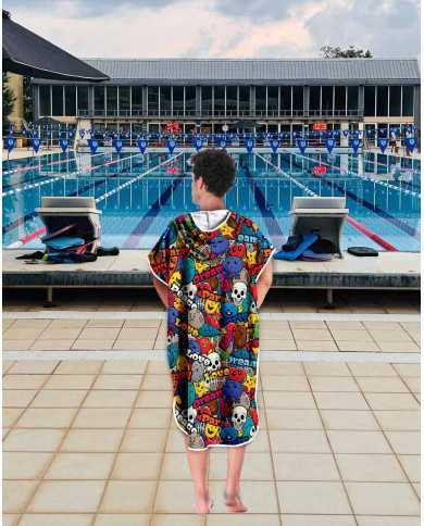 Unisex Havlu Panço - Hızlı Kuruyan Kapüşonlu Bornoz | Sporsuit