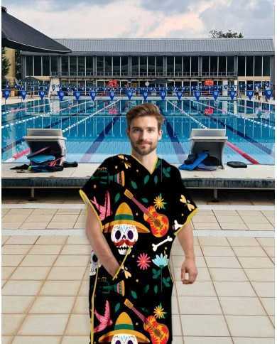 Unisex Havlu Panço - Hızlı Kuruyan Kapüşonlu Bornoz | Sporsuit