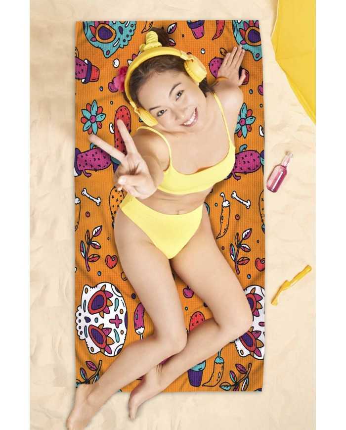 Mang Orange Hafif ve Kum Tutmayan Plaj Havlusu | Sporsuit