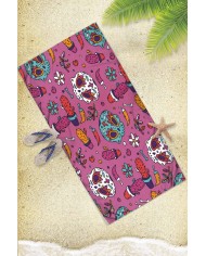 Mang Pink Hafif ve Kum Tutmayan Plaj Havlusu | Sporsuit