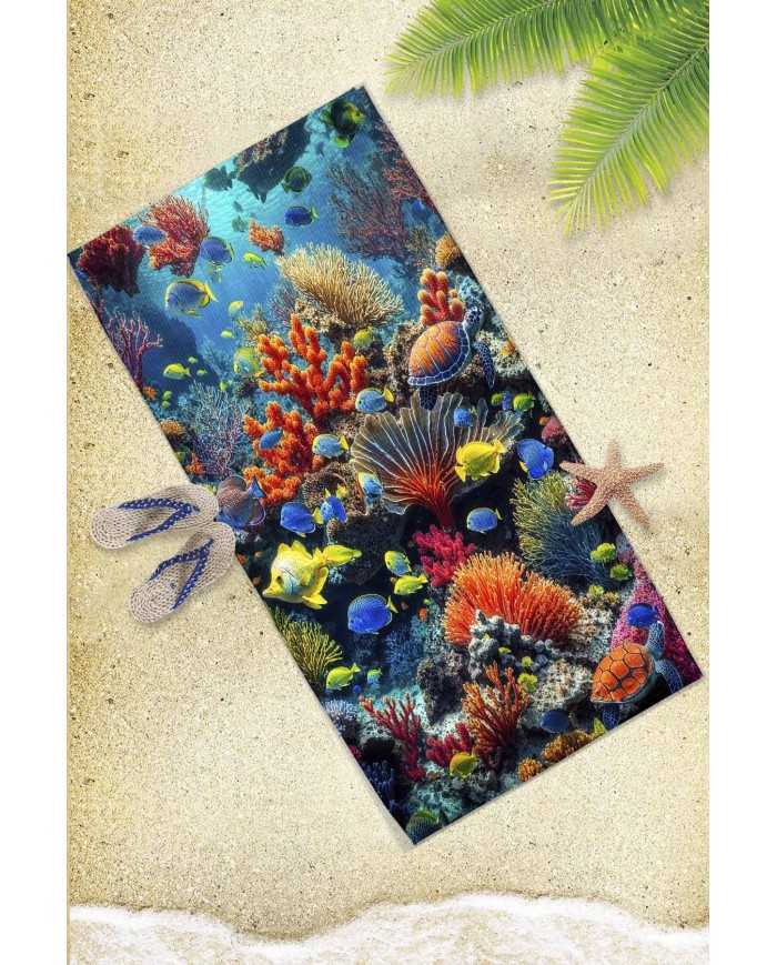 Marin Hafif ve Kum Tutmayan Plaj Havlusu | Sporsuit