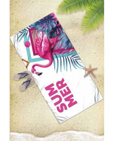 White Summer Hafif ve Kum Tutmayan Plaj Havlusu | Sporsuit