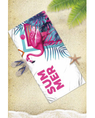 White Summer Hafif ve Kum Tutmayan Plaj Havlusu | Sporsuit