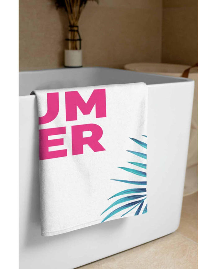 White Summer Hafif ve Kum Tutmayan Plaj Havlusu | Sporsuit