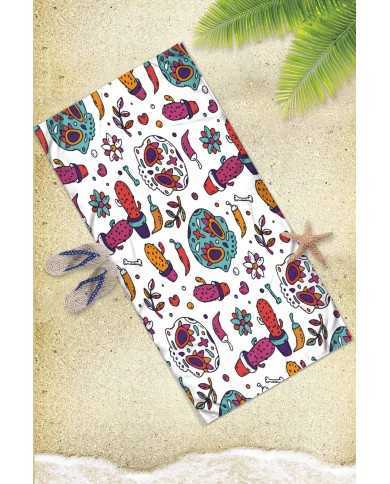 Mang White Hafif ve Kum Tutmayan Plaj Havlusu | Sporsuit