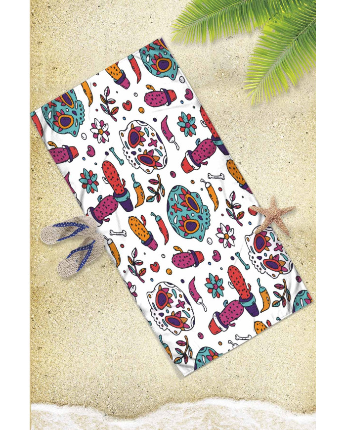 Mang White Hafif ve Kum Tutmayan Plaj Havlusu | Sporsuit