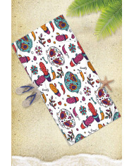 Mang White Hafif ve Kum Tutmayan Plaj Havlusu | Sporsuit