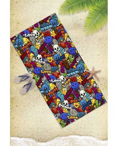 Tude Hafif ve Kum Tutmayan Plaj Havlusu | Sporsuit