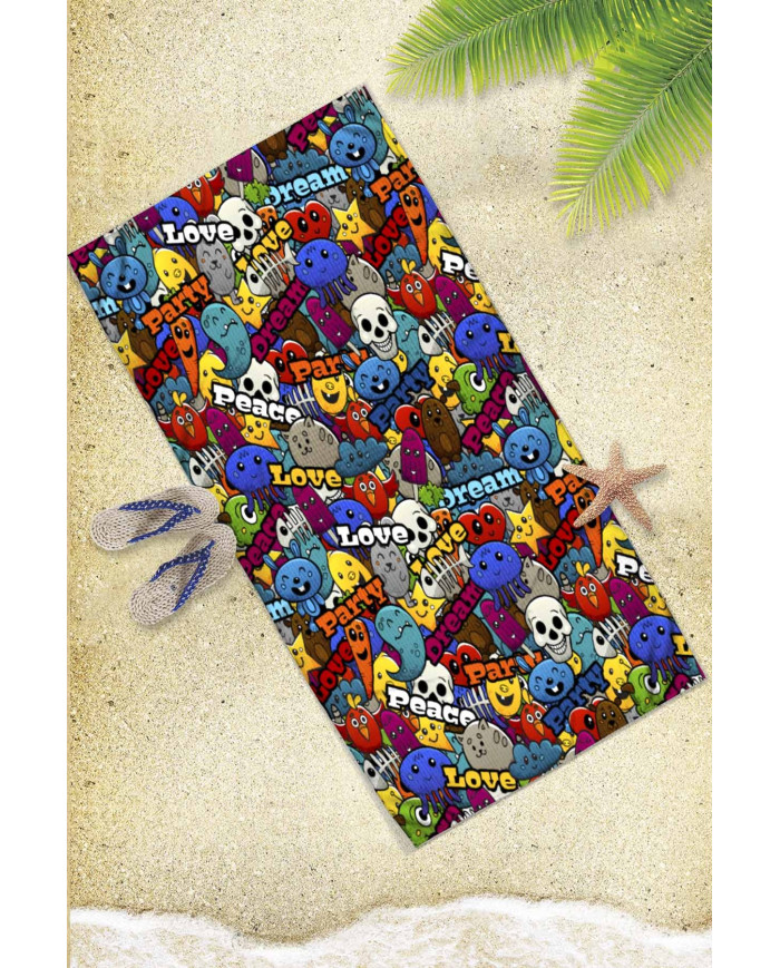 Tude Hafif ve Kum Tutmayan Plaj Havlusu | Sporsuit