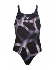 Arena G Spider Black-Fresia Rose Kız Çocuk Mayosu | Sporsuit