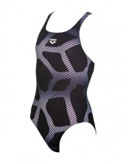 Arena G Spider Black-Fresia Rose Kız Çocuk Mayosu | Sporsuit
