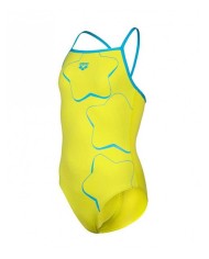 Arena Star Graphic Kız Çocuk Antrenman Mayosu | Sporsuit