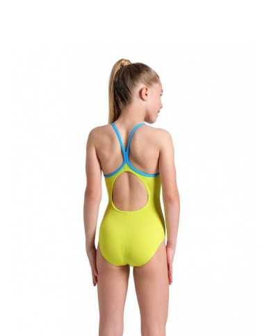 Arena Star Graphic Kız Çocuk Antrenman Mayosu | Sporsuit