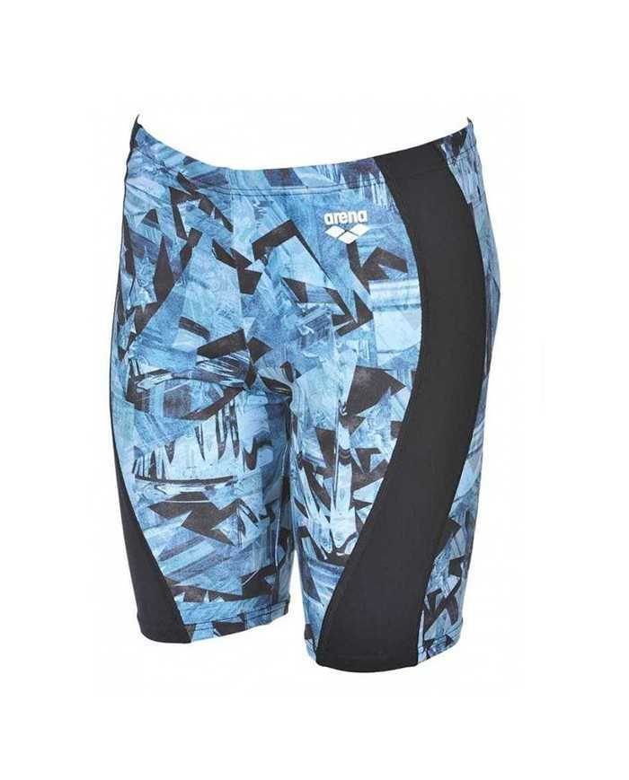 Arena B Glitch Black-Black J Erkek Çocuk Mayosu | Sporsuit