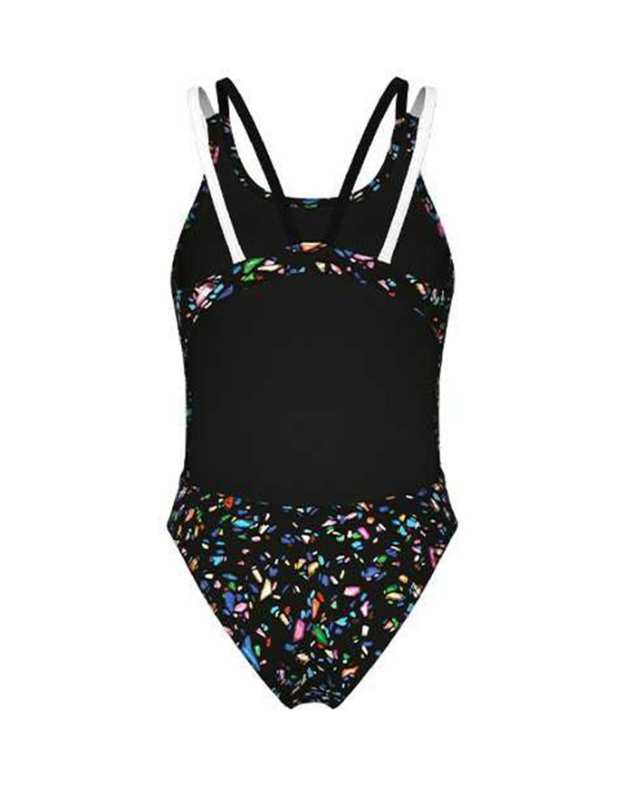 Arena W Confetti Swimsuit Swim Tech Multi Kadın Antrenman Mayosu