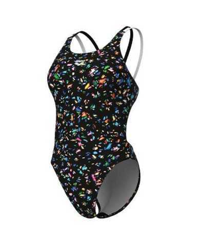 Arena W Confetti Swimsuit Swim Tech Multi Kadın Antrenman Mayosu