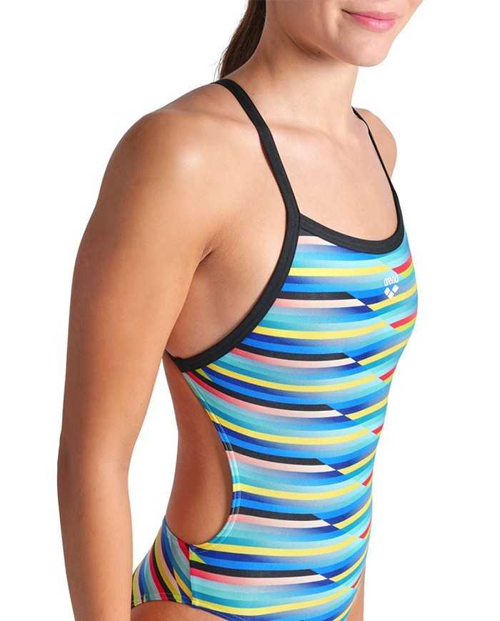 Arena Xcriss Cross Renkli Kadın Antrenman Mayosu | Sporsuit