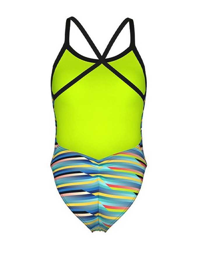 Arena Xcriss Cross Renkli Kadın Antrenman Mayosu | Sporsuit