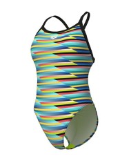 Arena Xcriss Cross Renkli Kadın Antrenman Mayosu | Sporsuit