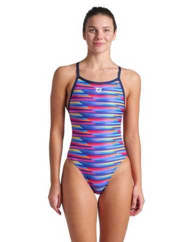 Arena W Racing Stripe Swimsuit Xcr Kadın Antrenman Mayosu