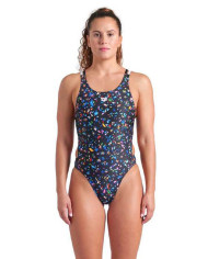 Arena W Confetti Swimsuit Swim Tech Multi Kadın Antrenman Mayosu