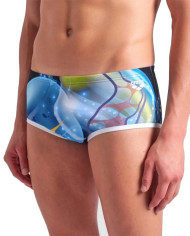 Arena M One Print Low Waist Short Erkek Antrenman Mayosu