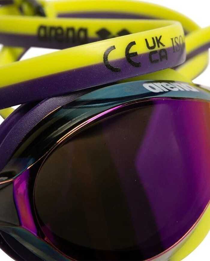Arena Python Mirror Violet Plum Lime Yüzücü Gözlüğü | Sporsuit