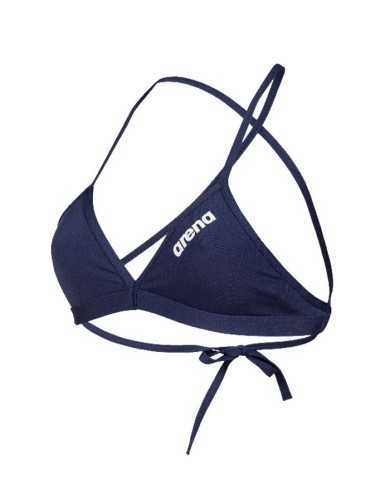 Arena Team Solid Kadın Bikini Üstü– Lacivert, Klora Dayanıklı