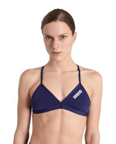 Arena Team Solid Kadın Bikini Üstü– Lacivert, Klora Dayanıklı