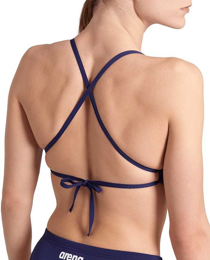 Arena Team Solid Kadın Bikini Üstü– Lacivert, Klora Dayanıklı