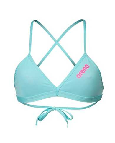 Arena Team Solid Kadın Bikini Üstü– Mavi, Klora Dayanıklı