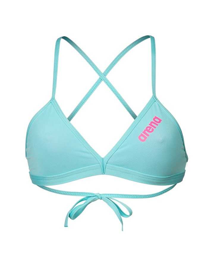 Arena Team Solid Kadın Bikini Üstü– Mavi, Klora Dayanıklı