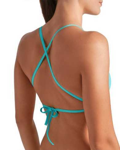 Arena Team Solid Kadın Bikini Üstü– Mavi, Klora Dayanıklı