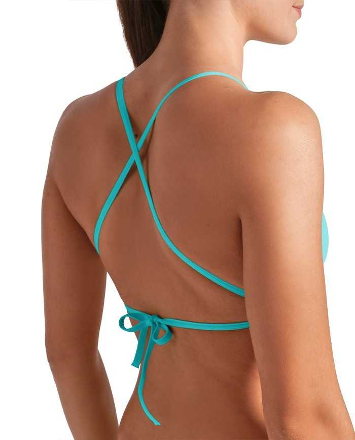 Arena Team Solid Kadın Bikini Üstü– Mavi, Klora Dayanıklı