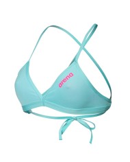 Arena Team Solid Kadın Bikini Üstü– Mavi, Klora Dayanıklı