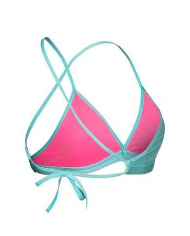 Arena Team Solid Kadın Bikini Üstü– Mavi, Klora Dayanıklı