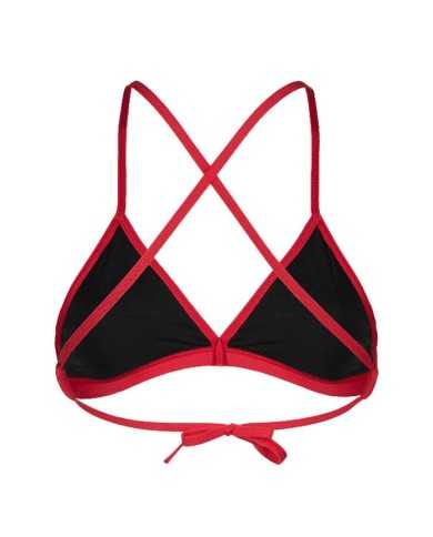 Arena Team Solid Kadın Bikini Üstü– Kırmızı, Klora Dayanıklı