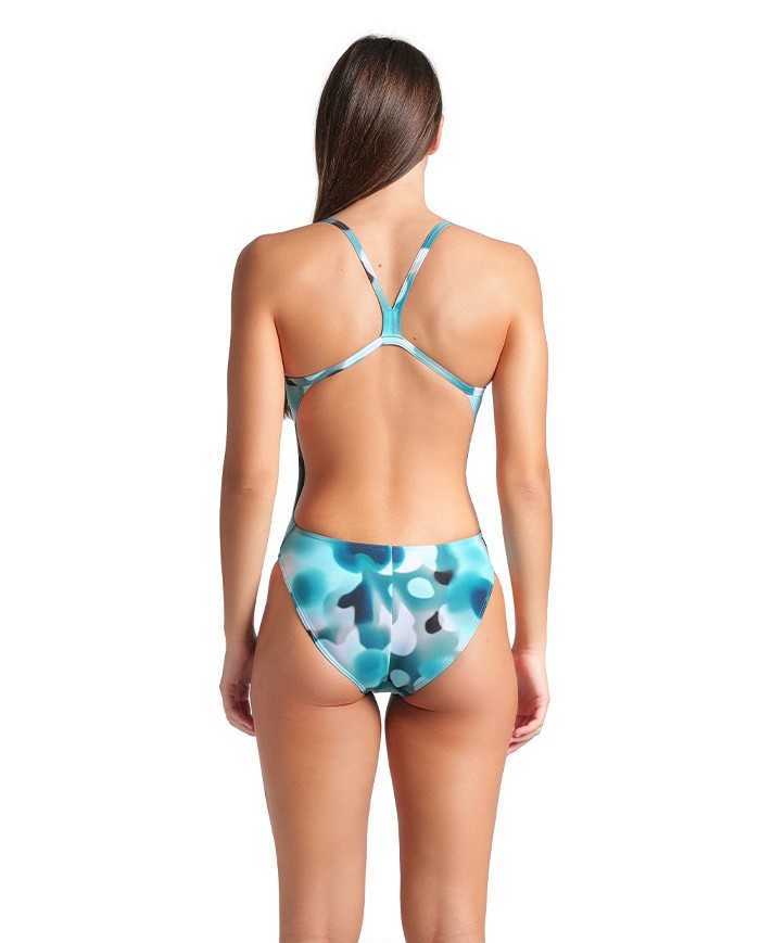 Arena W Camouflage Swimsuit Challenge Back Kadın Antrenman Mayosu
