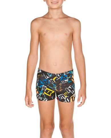 Arena B Rowdy Short Black-Multi Erkek Çocuk Mayosu | Sporsuit
