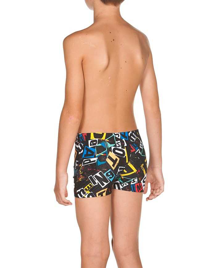 Arena B Rowdy Short Black-Multi Erkek Çocuk Mayosu | Sporsuit