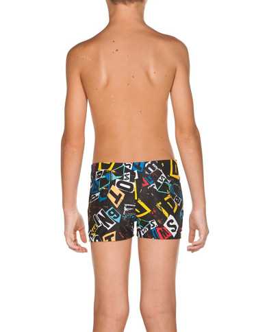 Arena B Rowdy Short Black-Multi Erkek Çocuk Mayosu | Sporsuit