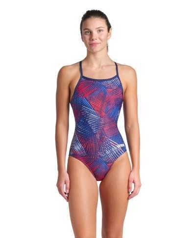 Arena W Team Energy Swimsuit Lightdrop Back Kadın Antrenman Mayosu